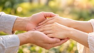 Hình minh họa tha thứ và chữa lành mối quan hệ với cha mẹ